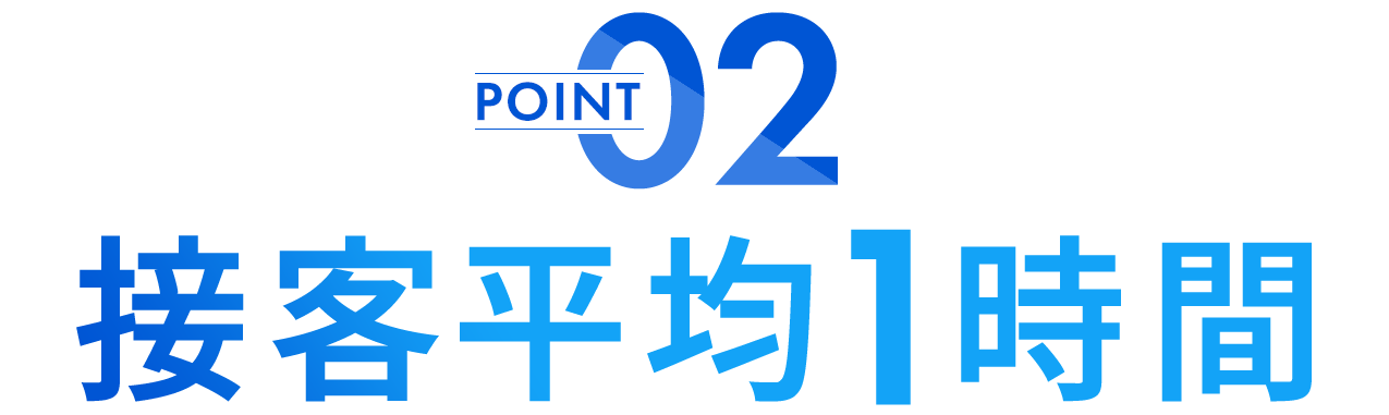 接客平均1時間