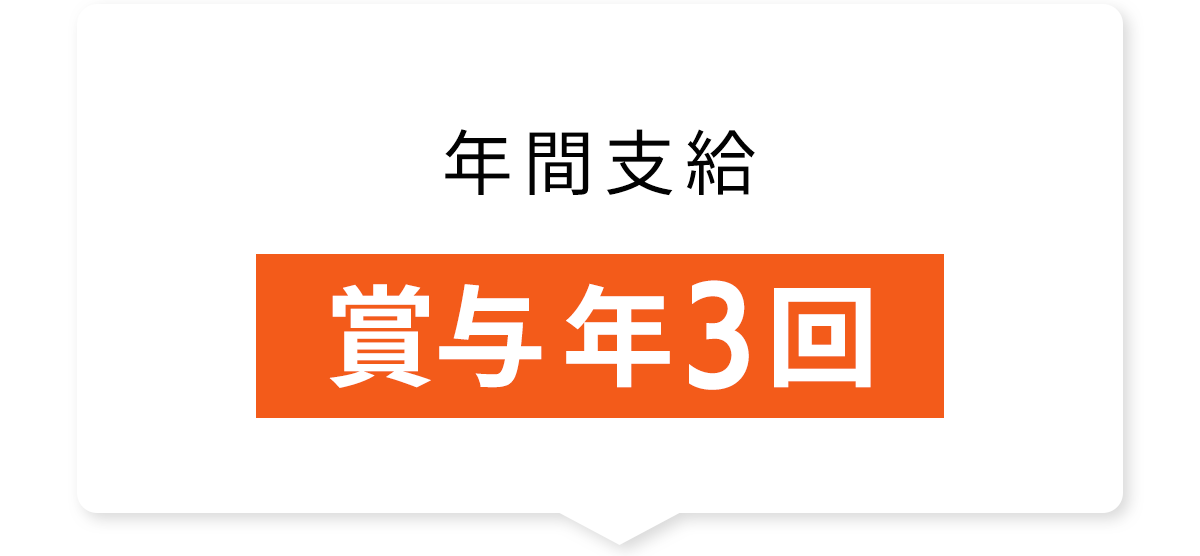 年間支給賞与年３回